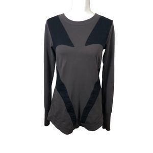 Prairie Underground Charcoal Gray and Black Long Sleeve Tee